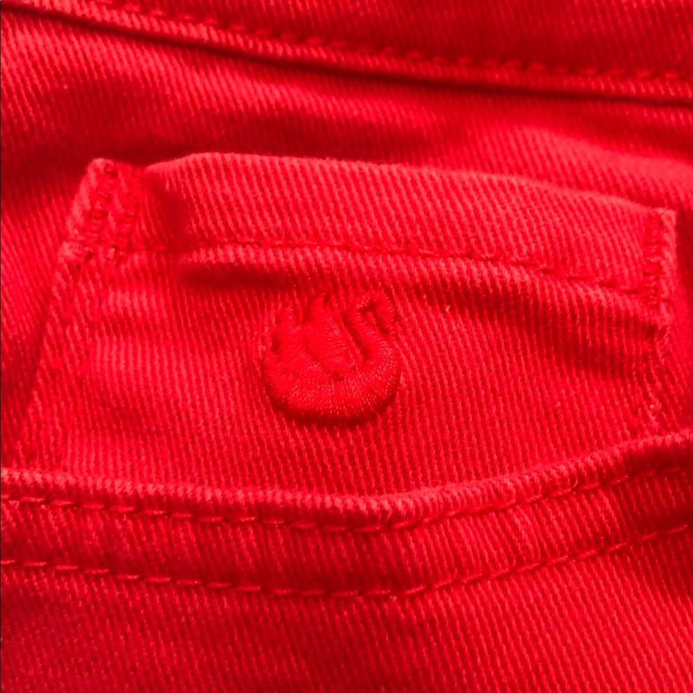 Gloria Vanderbilt Women's Bright Red Straight Leg Jeans size 6 - Picture 5 of 5
